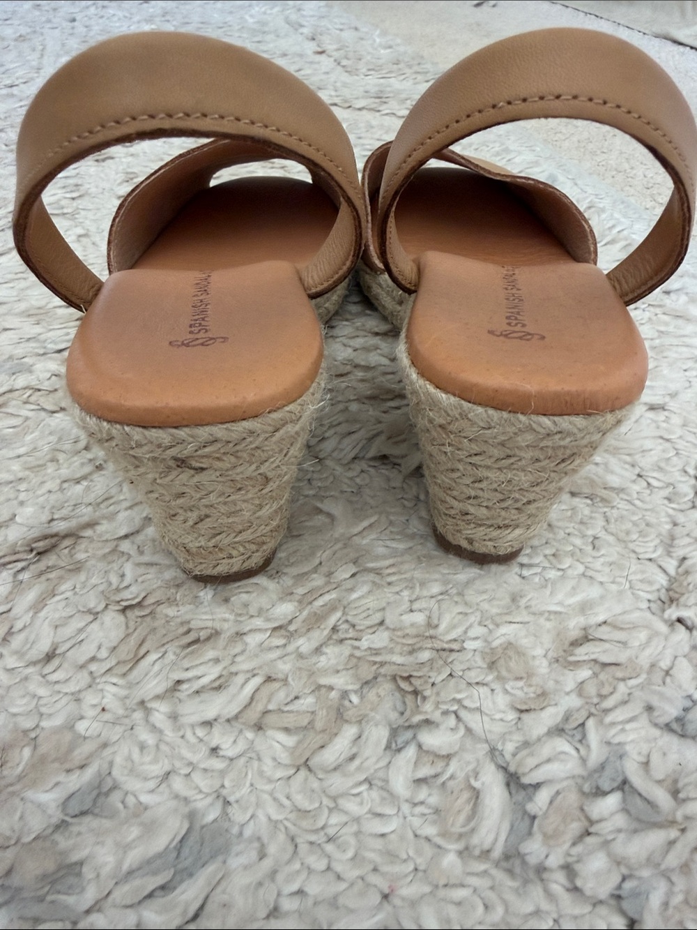 Size 41 Almond Espadrille Wedge Slingback Sandals - Almond. NBW - Picture 7 of 9